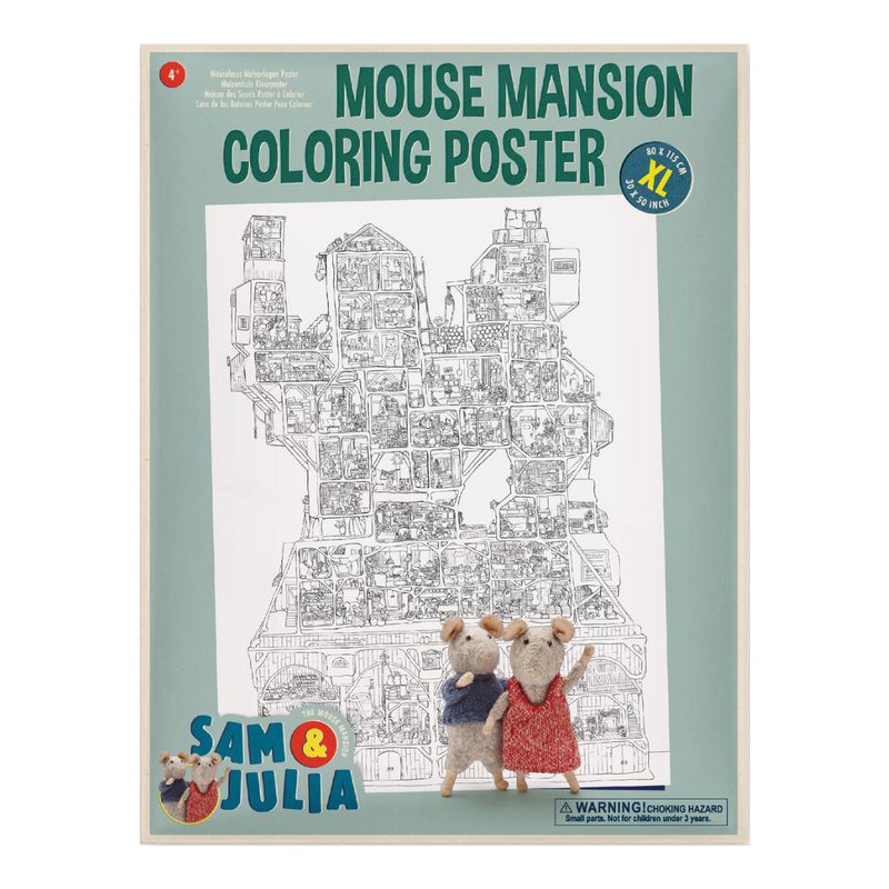 Het Muizenhuis - Kleurposter XL