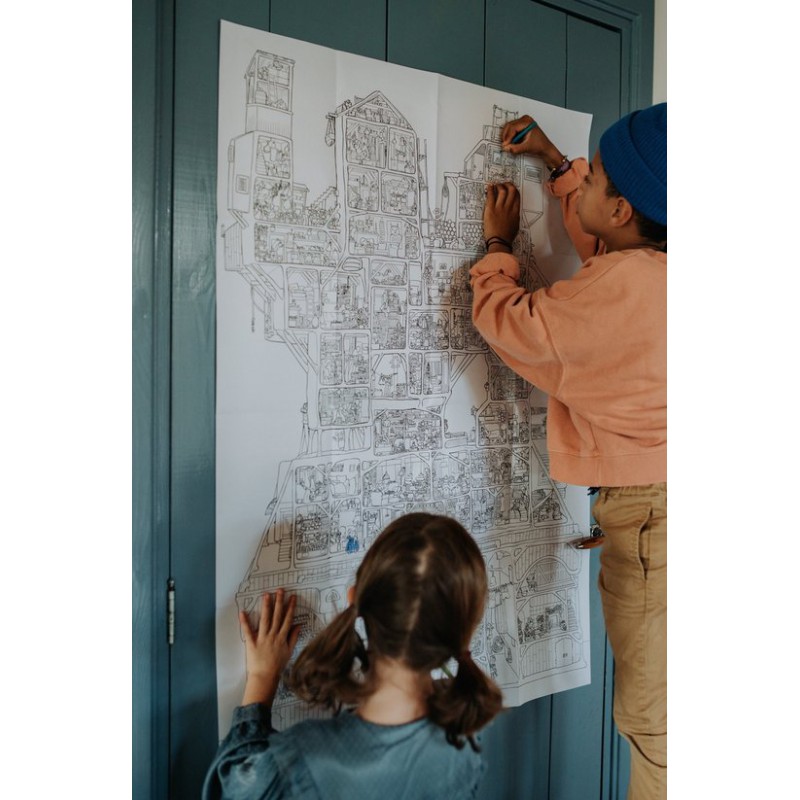 Het Muizenhuis - Kleurposter XL