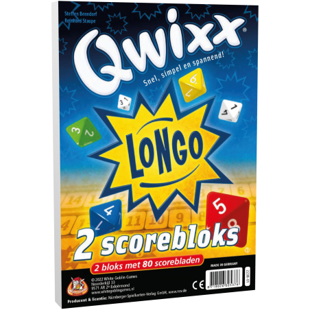 White Goblin Games Qwixx Longo bloks extra scoreblokken