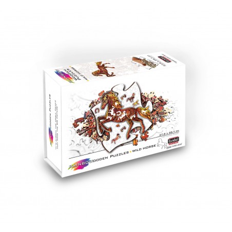 Wild horse, 103 stukjes Rainbowooden Puzzles