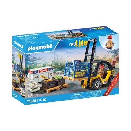 Playmobil - My Life, heftruck met lading 71528