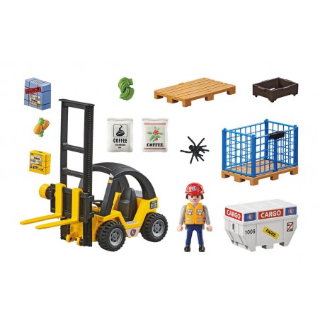 Playmobil - My Life, heftruck met lading 71528