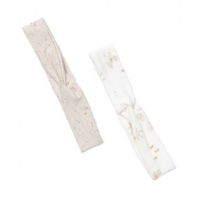 Haarbanden set van 2 Baby Bunny/Nappy Sand - Little Dutch