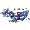 Blue Whale, 101 houten stukjes Rainbowooden Puzzles
