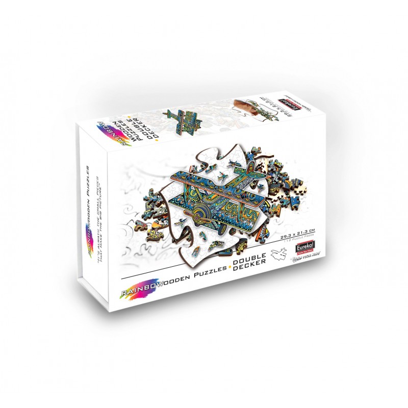 Double Decker, 112 stukjes Rainbowooden Puzzles