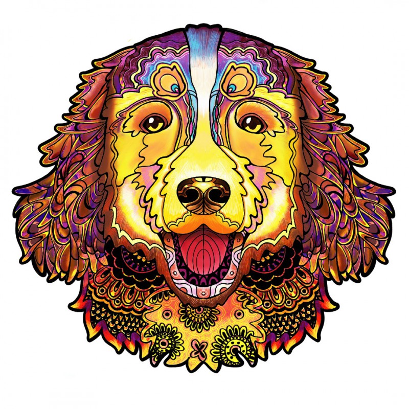 Bernese Mountain, 118 houten stukjes Rainbowooden Puzzles