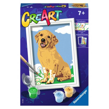 CreArt, Friendly Retriever, Schilderen op nummer, Ravensburger