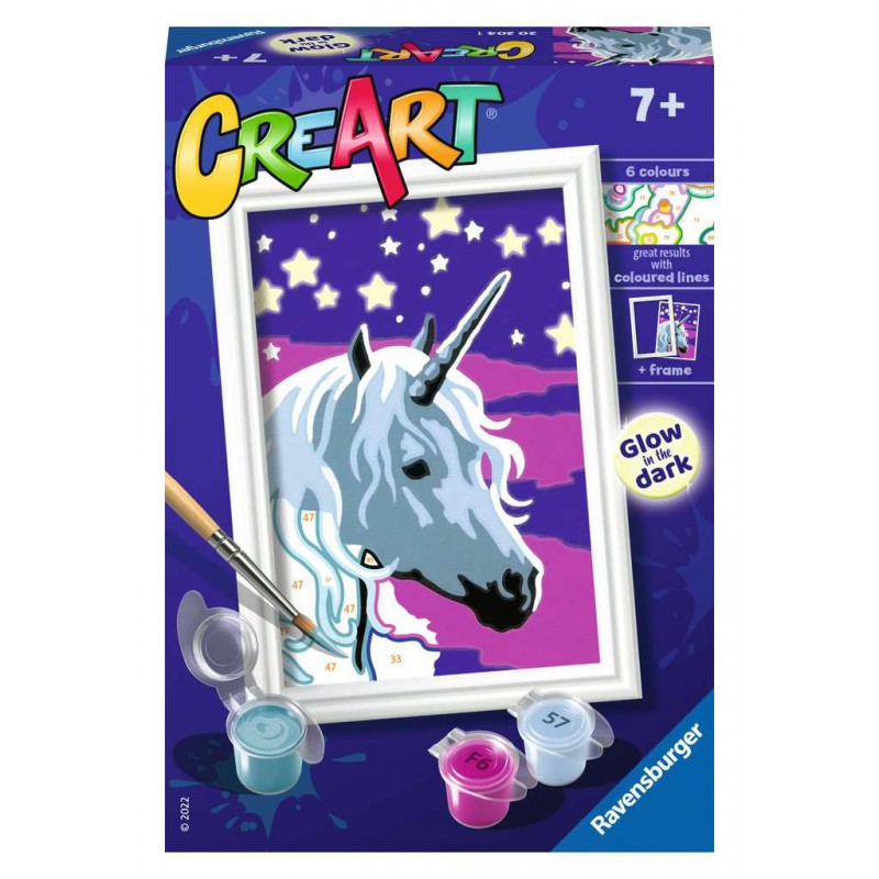 CreArt, Unicorn dreams, Schilderen op nummer, Ravensburger