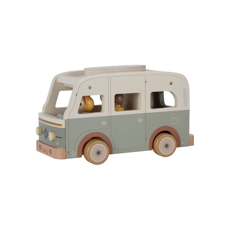 Houten poppenhuis uitbreiding - Vintage Camper busje - Little Dutch