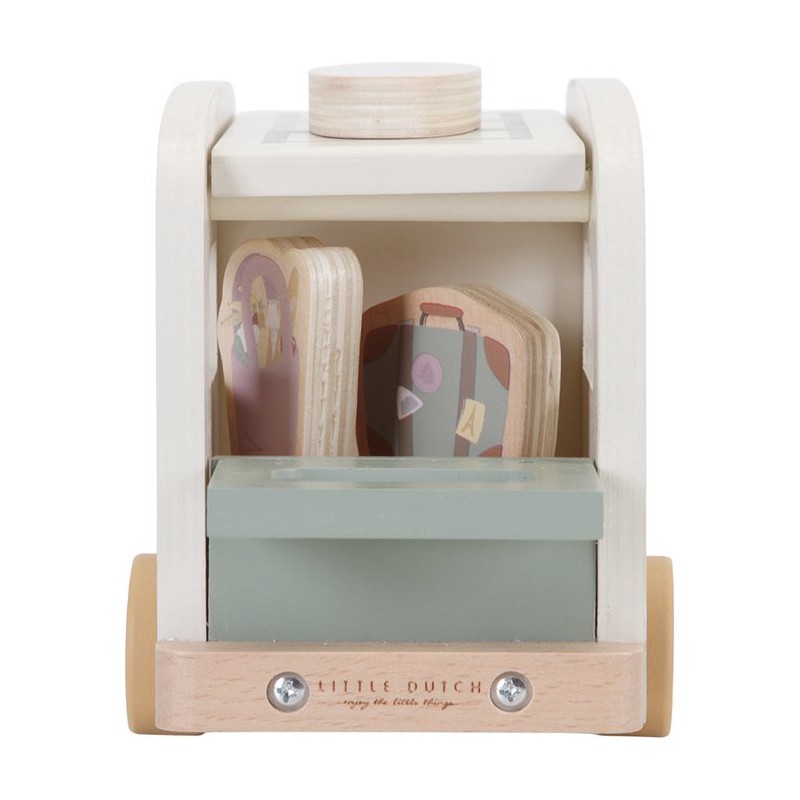 Houten poppenhuis uitbreiding - Vintage Camper busje - Little Dutch