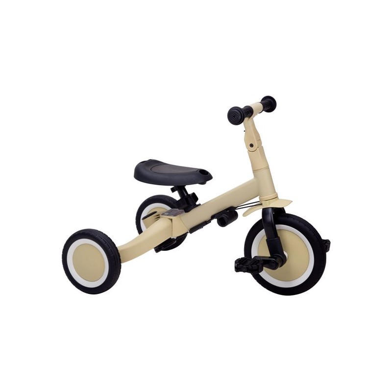 Driewieler met duwstang 4 in 1 - Pistache groen, Topmark