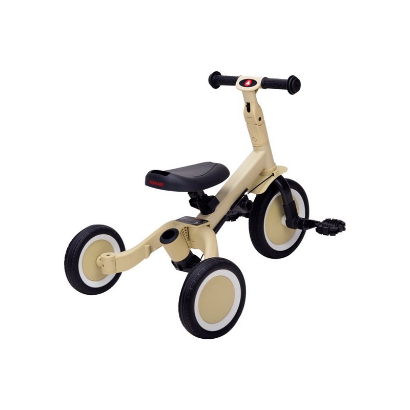 Driewieler met duwstang 4 in 1 - Pistache groen, Topmark