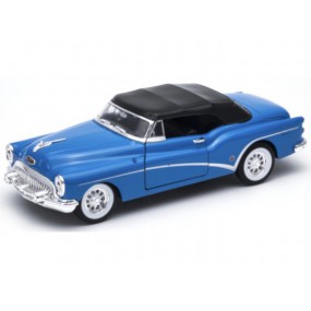 Buick Skylark Soft Top 1953 (blauw/zwart), 1:24, Welly
