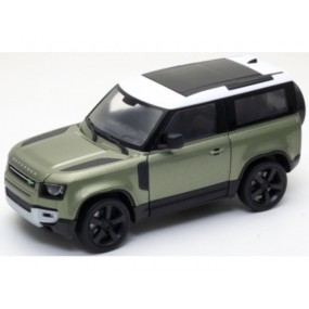 Land Rover Defender 2020 (grijs/wit), 1:24, Welly
