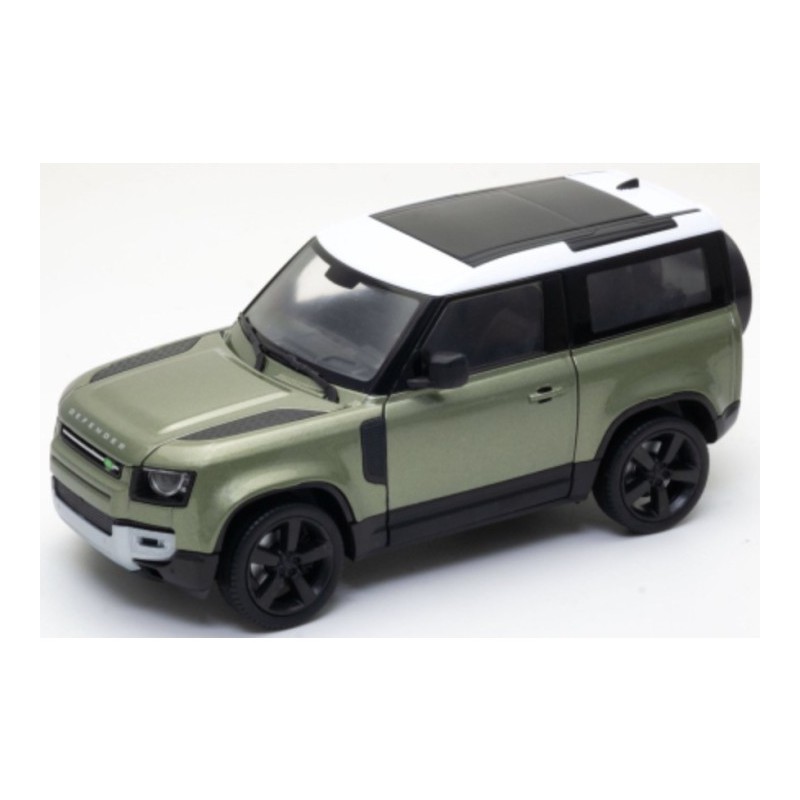 Land Rover Defender 2020 (grijs/wit), 1:24, Welly