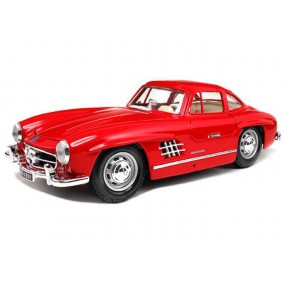 Mercedes Benz 300 SL (rood), 1:24, Welly