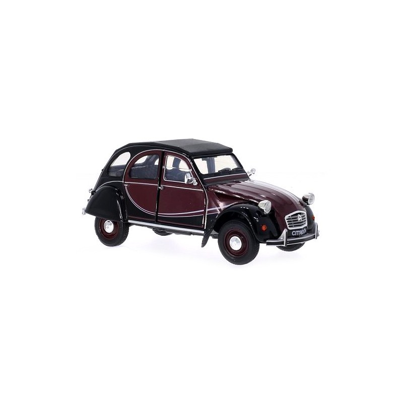 Citroën 2CV 6 Charleston (rood/zwart), 1:24, Welly