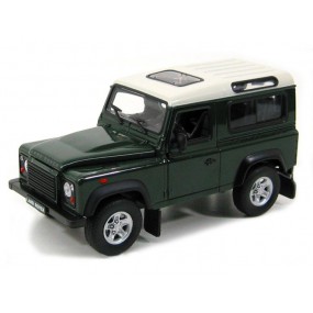 Land Rover Defender (donkergroen/wit), 1:24, Welly