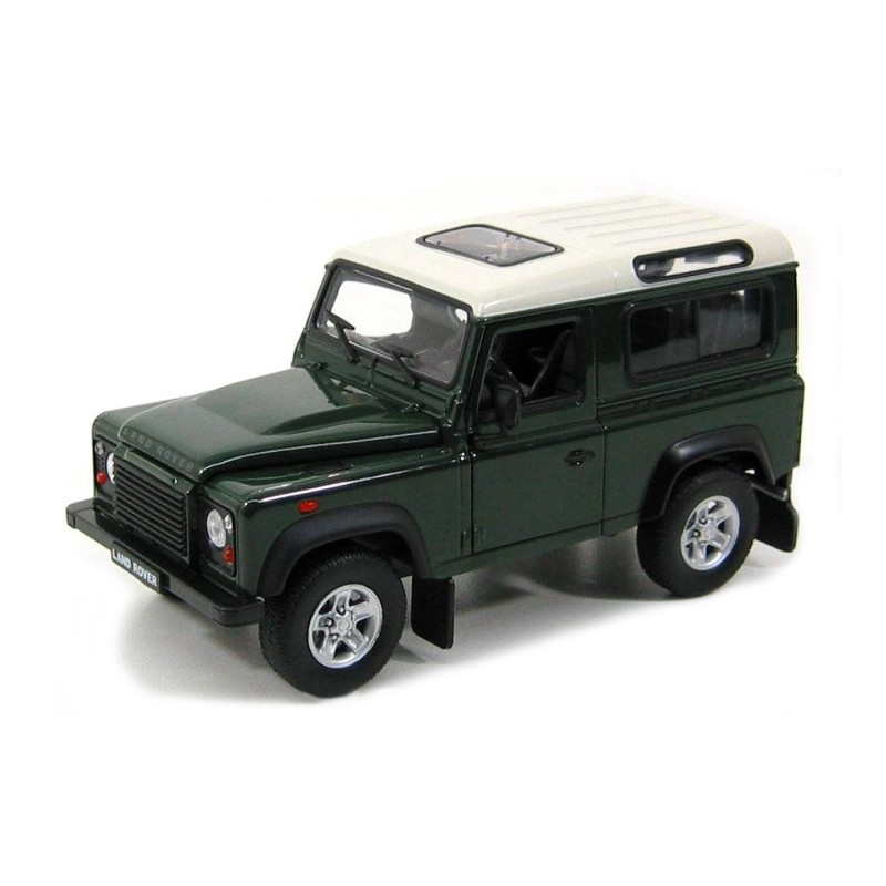 Land Rover Defender (donkergroen/wit), 1:24, Welly