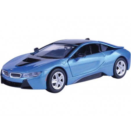 BMW i8 Coupe 2018 (blauw), 1:24, MotorMax