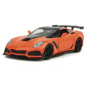 Chevrolette Corvette ZR1 (oranje/zwart), 1:24, MotorMax