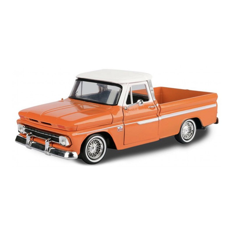 Chevrolet C10 Fleetside 1966 Pickup Truck (oranje), 1:24, MotorMax