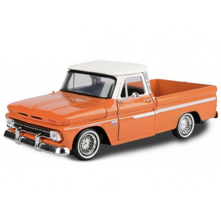 Chevrolet C10 Fleetside 1966 Pickup Truck (oranje), 1:24, MotorMax