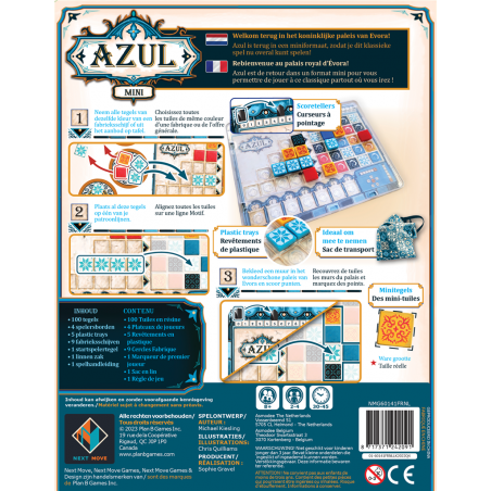 Azul Mini- Bordspel, Next Move Games