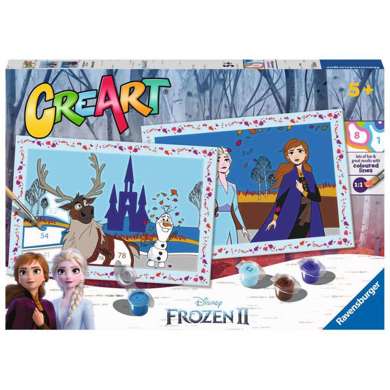 CreArt Junior, Frozen 2 - Friends for life, Schilderen op nummer, Ravensburger