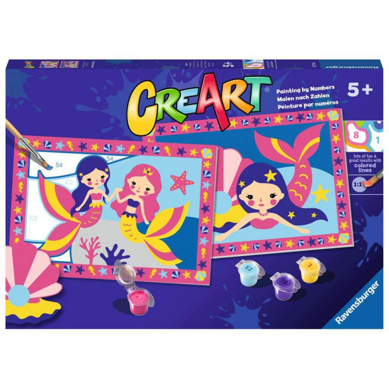CreArt Junior, Mermaid magic, Schilderen op nummer, Ravensburger