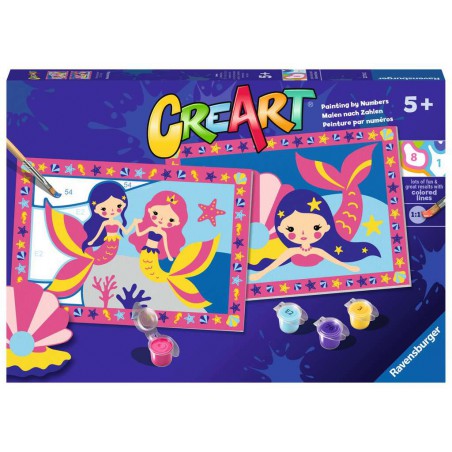 CreArt Junior, Mermaid magic, Schilderen op nummer, Ravensburger