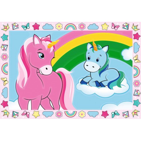 CreArt junior, Happy unicorns, Schilderen op nummer, Ravensburger