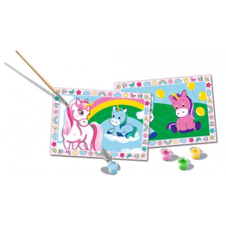 CreArt junior, Happy unicorns, Schilderen op nummer, Ravensburger