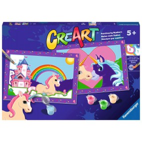 CreArt Junior, Magical unicorns, Schilderen op nummer, Ravensburger