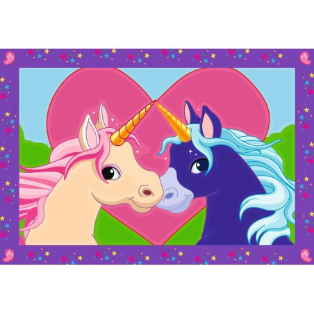 CreArt junior,Magical unicorns, Schilderen op nummer, Ravensburger