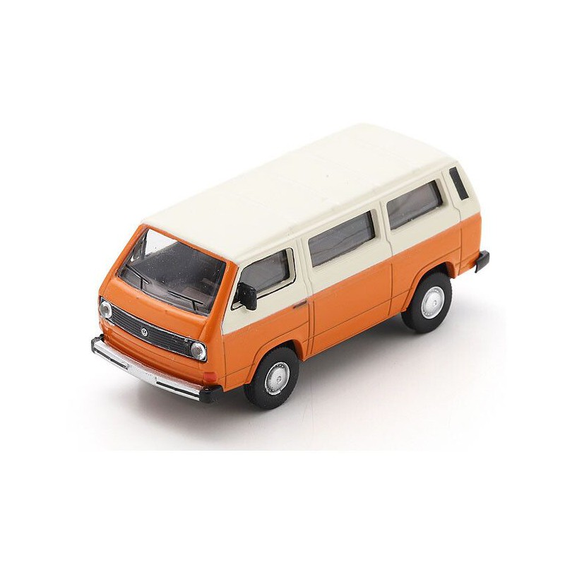 VW bus T3 oranje wit 1:64, Schuco
