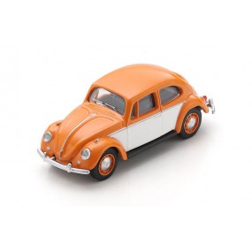 VW Kever  oranje wit 1:64, Schuco