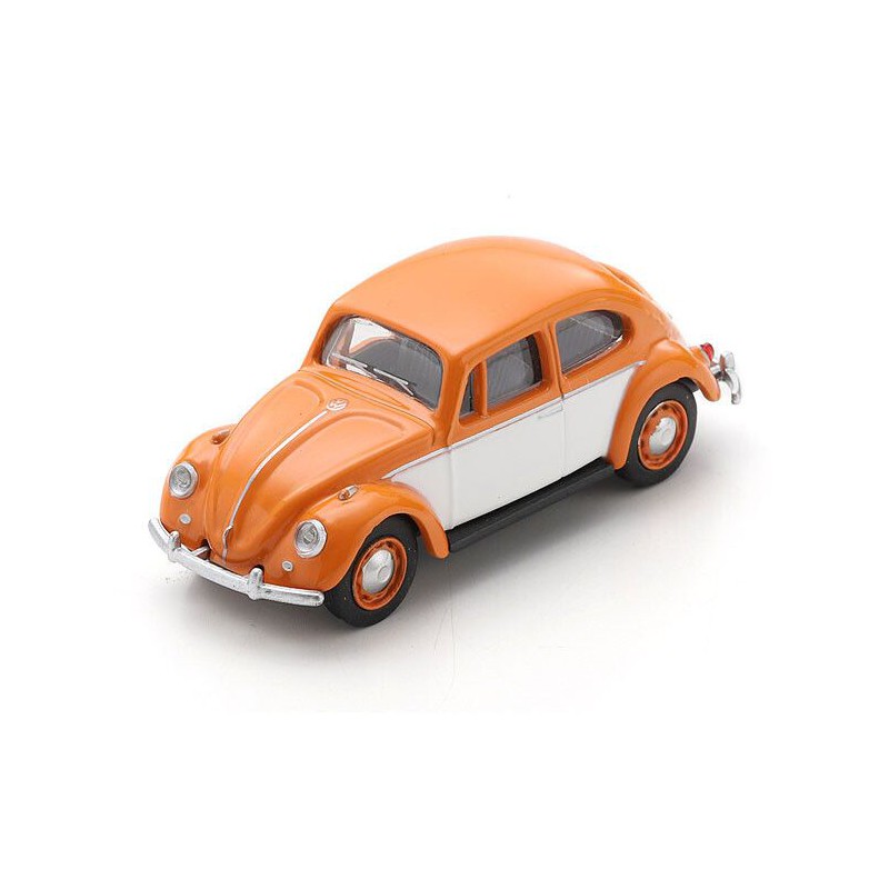 VW Kever  oranje wit 1:64, Schuco