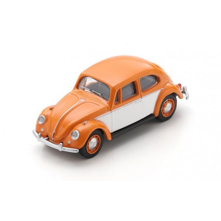 VW  Kever  oranje wit 1:64, Schuco