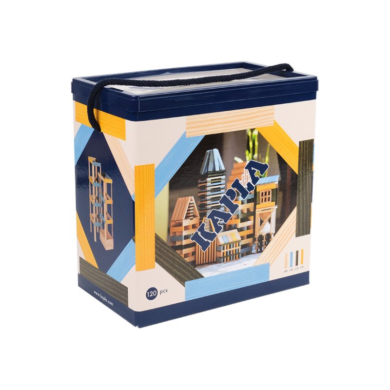 Kapla - 120 stuks blauw/groen/geel/naturel