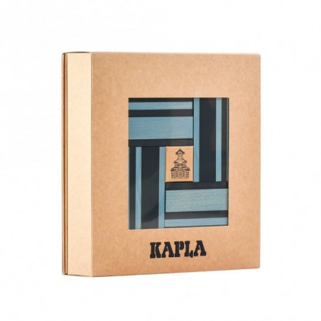 Kapla - 40 stuks blauw met boek