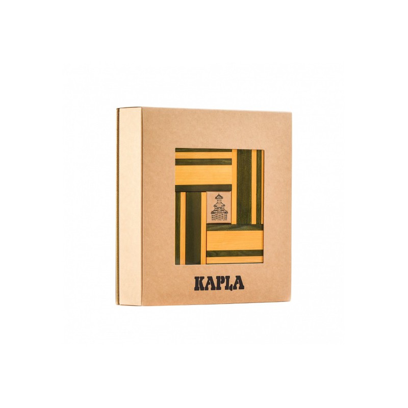 Kapla - 40 stuks geel/groen met boek