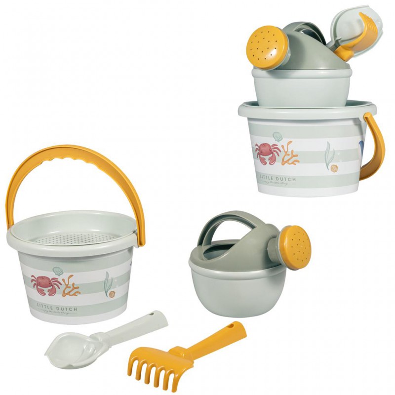 Ocean dreams groen strandset 5dlg - Little Dutch