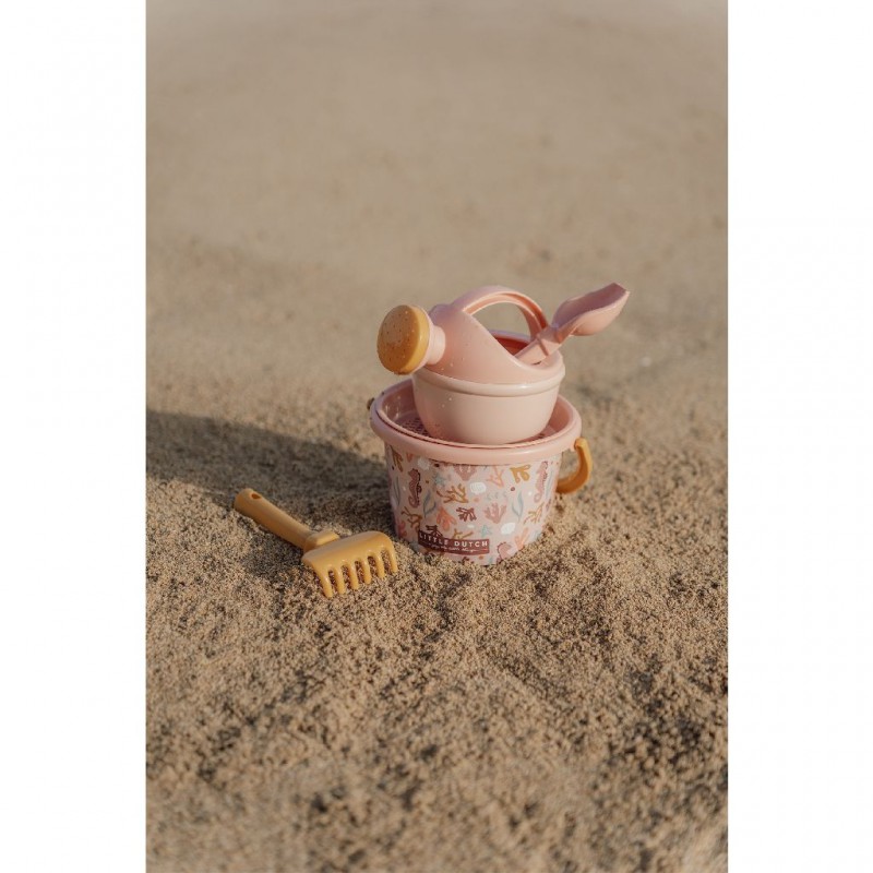Ocean dreams roze strandset 5dlg - Little Dutch