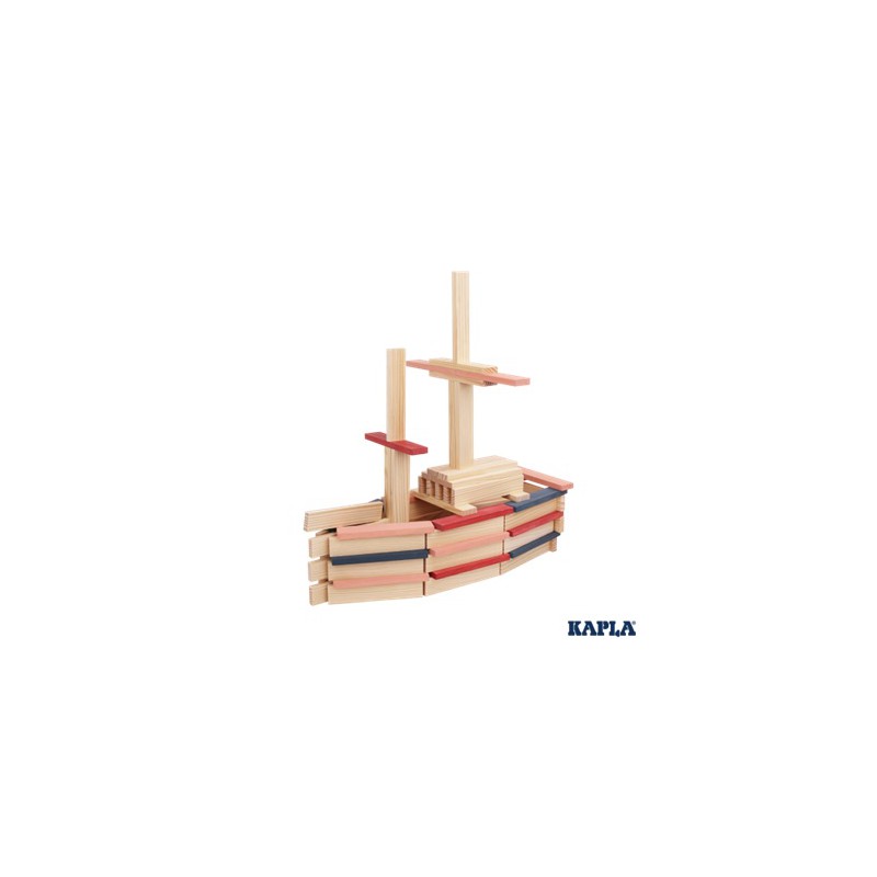 Kapla - 120 stuks blauw/rood/roze/naturel