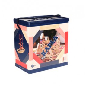 Kapla - 120 stuks blauw/rood/roze/naturel