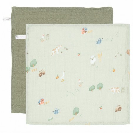 Swaddle doeken set hydrofiel, Little Farm - Little Dutch