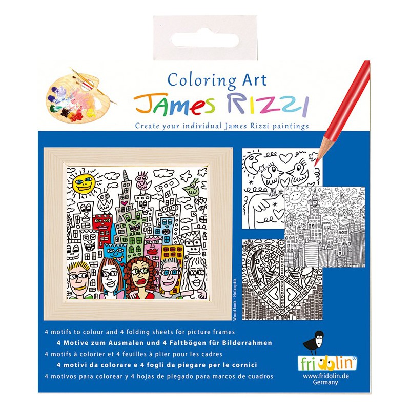 Fridolin, Coloring Art - James Rizzi