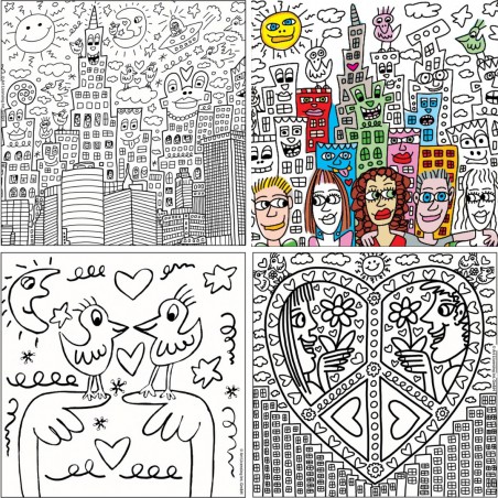 Fridolin, Coloring Art - James Rizzi