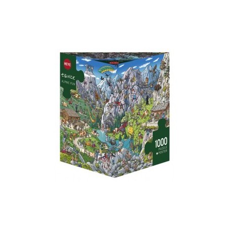 Cartoon Puzzels  "Alpine Fun "  Heye Puzzel 1000stukjes